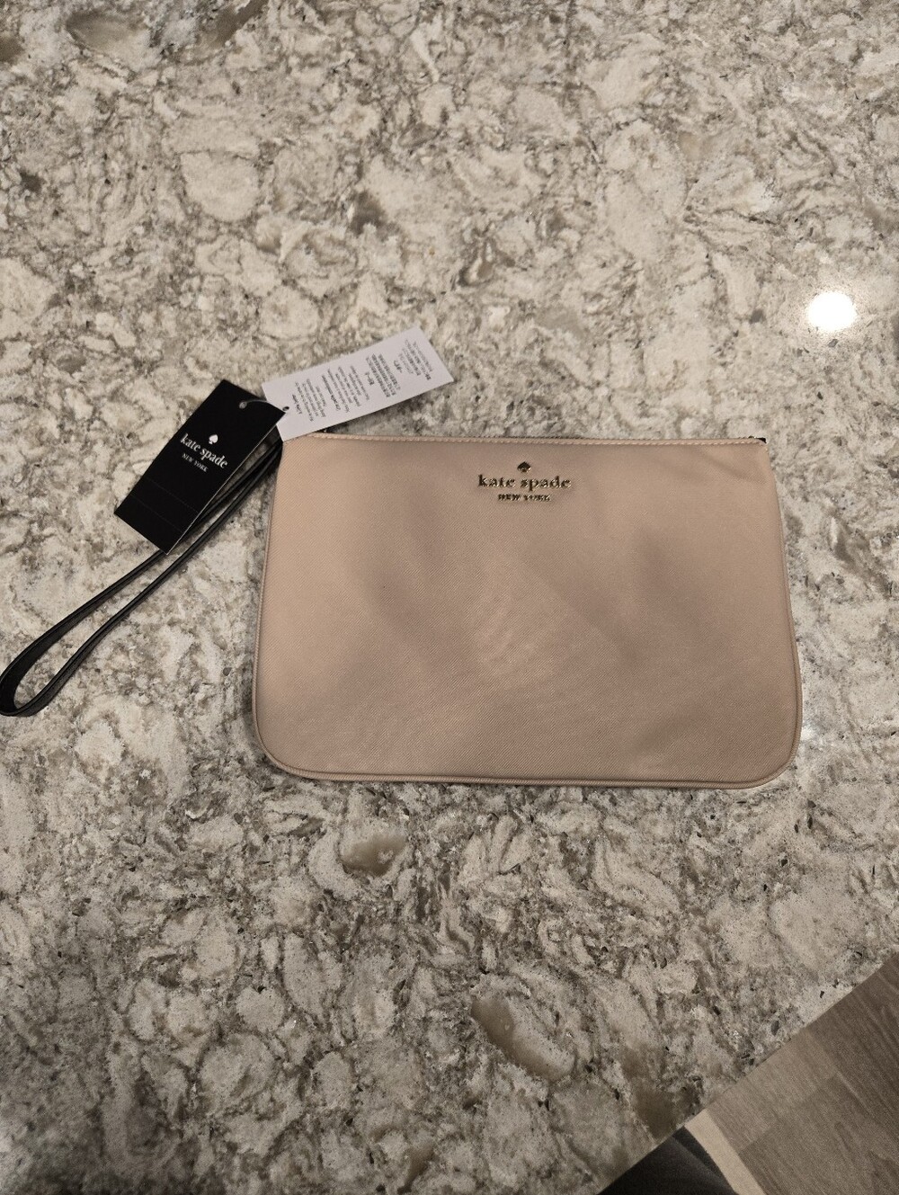kate spade New York Nude Wristlet Clutch
